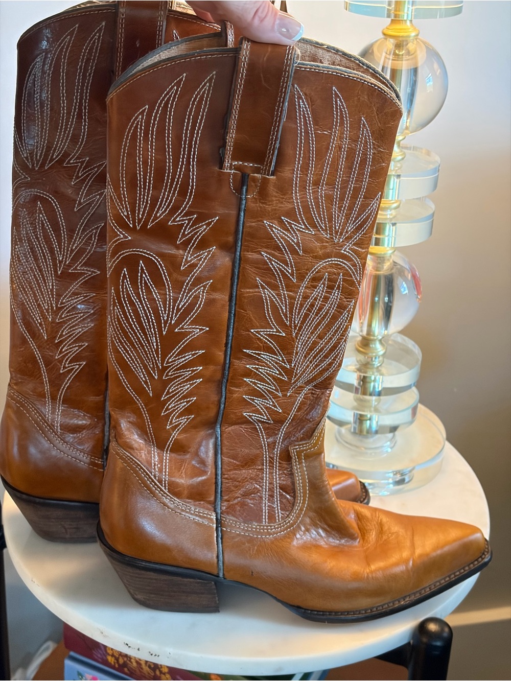 Vintage Steve Madden Genuine Leather Cowboy Boots - EUC